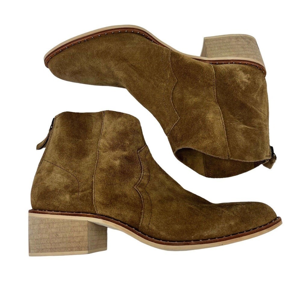 Crevo Brown Suede Ankle Boots
